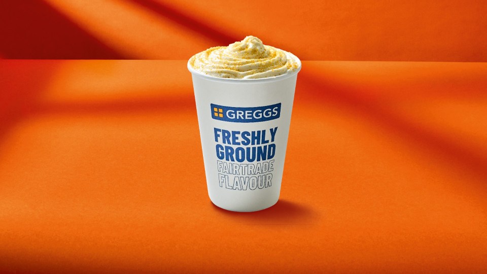 a cup of greggs freshly ground fairtrade flavour