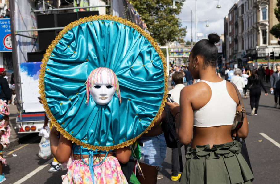 Crowds are gathering at Notting Hill Gate to celebrate the vibrant carnival