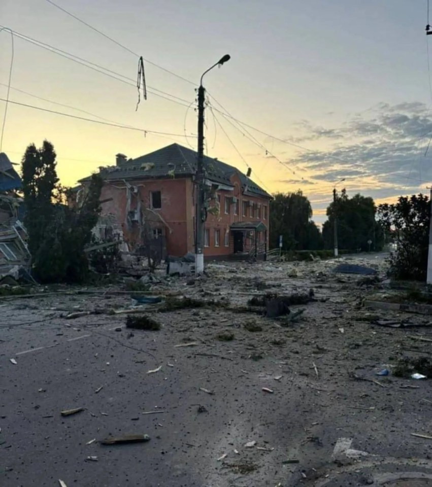 The remains of a home in Kursk where Ukraine has made huge gains