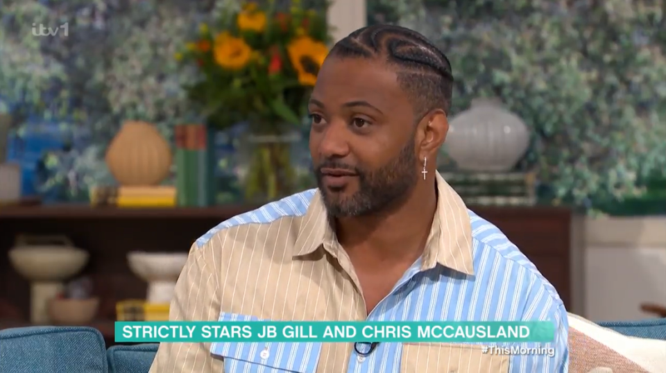 strictly stars jb gill and chris mccausland on this morning