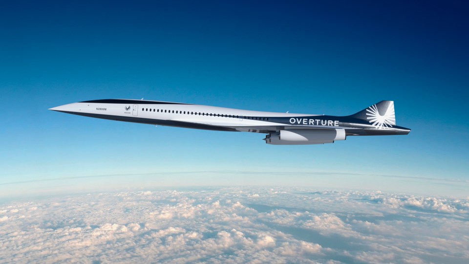 Concept pictures of the Overture plane which has been dubbed the 'Son of Concorde'