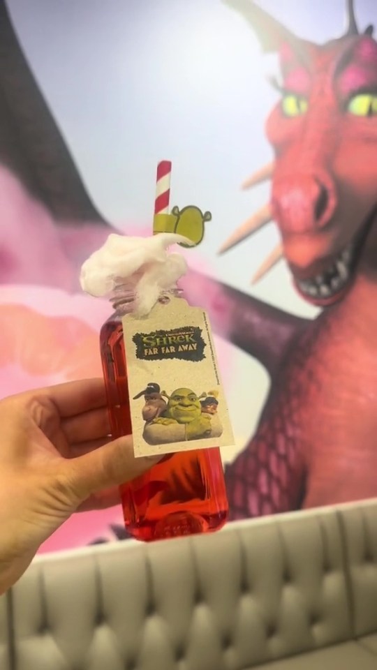 This drink from the 'potions' menu has a candyfloss topping