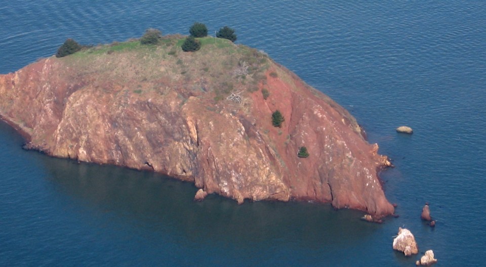 The rock is totally barren without any power or running water