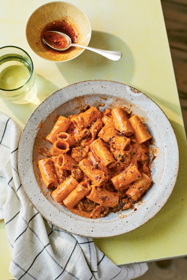 This pasta dish has red chilli, which delivers warmth to make this truly comforting