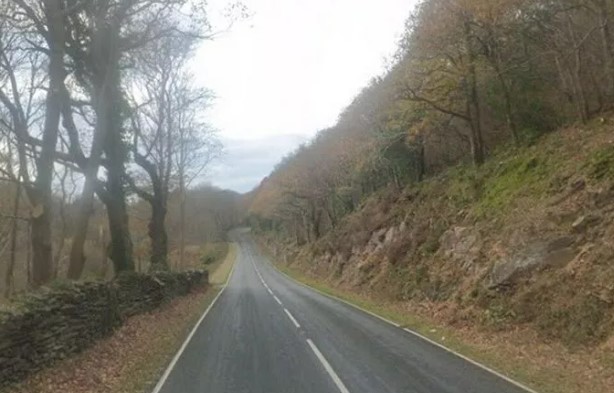 The smash happened on the A496 in an area known locally as the Glandwr Straight