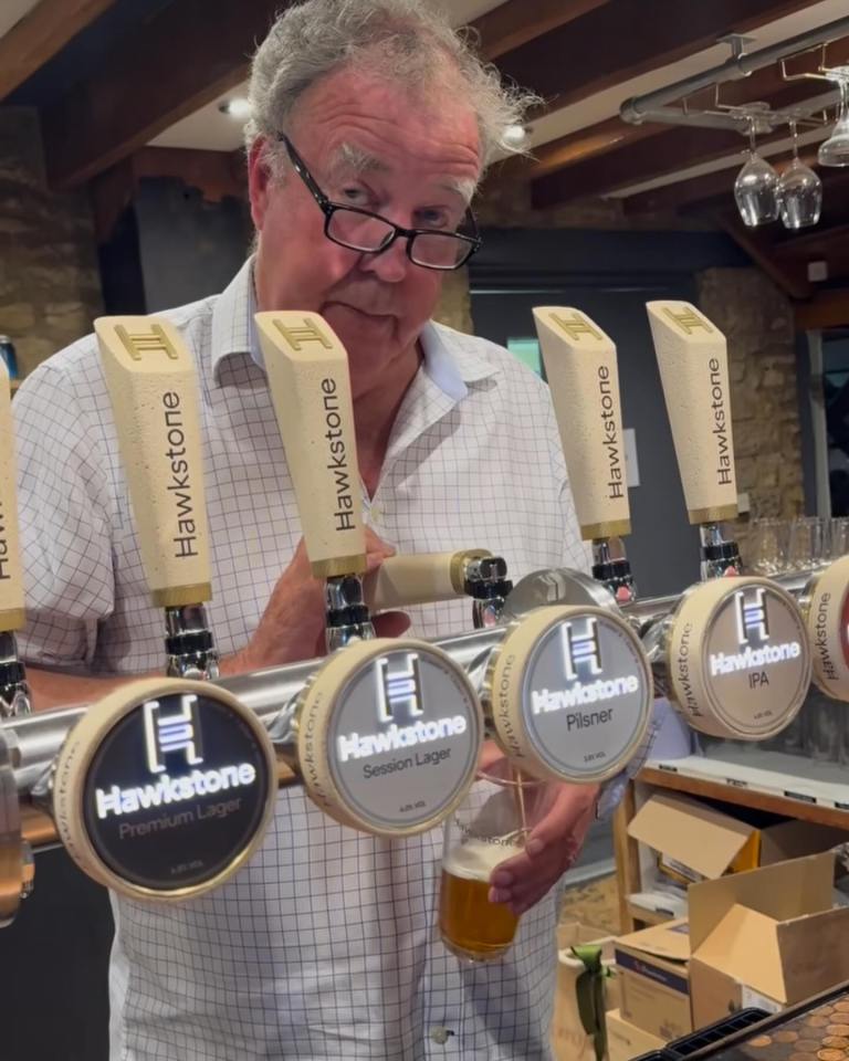 Jeremy has been busy pulling pints