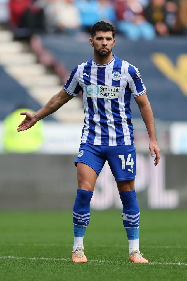 The Northern Irish international played three times for Wigan after returning this summer