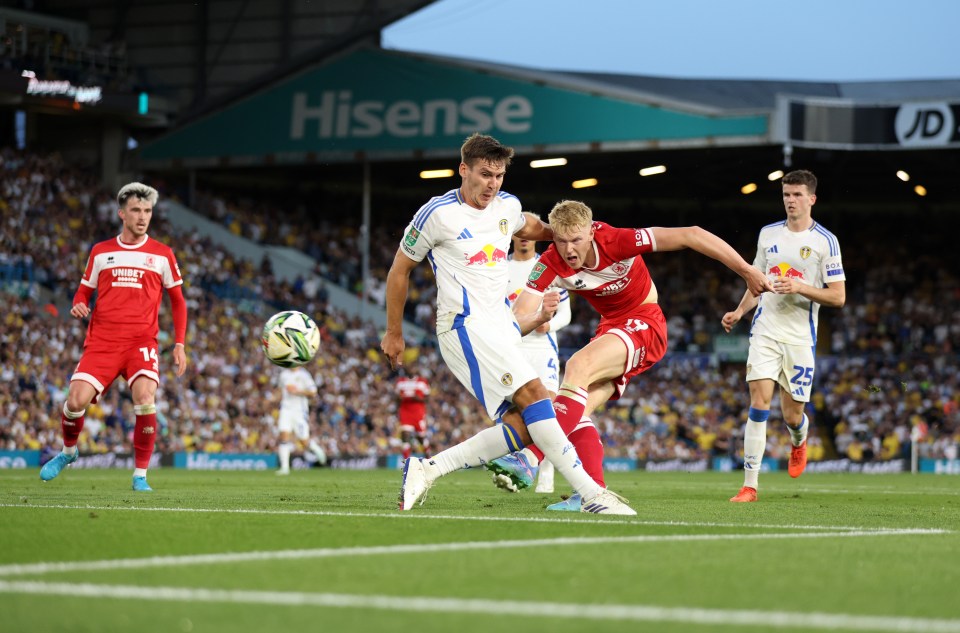 The striker scored in Boro's 3-0 win over Leeds in the Carabao Cup