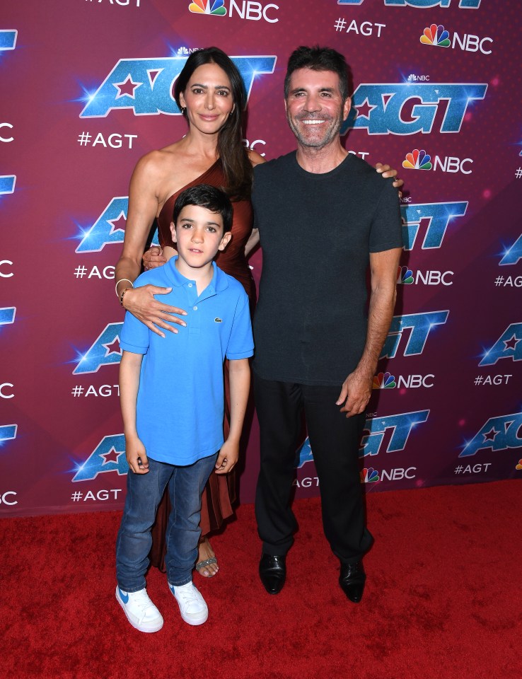 Simon and Lauren at AGT with son Eric