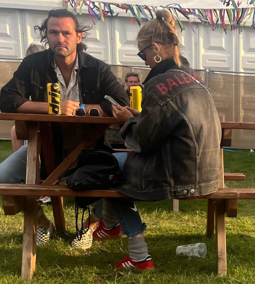 Louise Redknapp and boyfriend Drew Michael were spotted at Boardmasters Festival