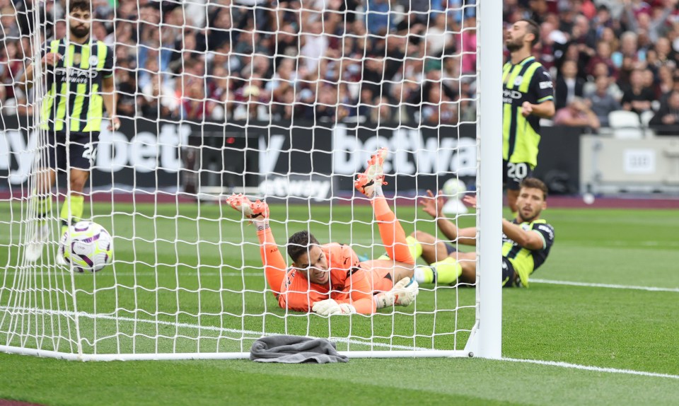 West Ham did equalise in the 19th minute through as Ruben Dias own goal