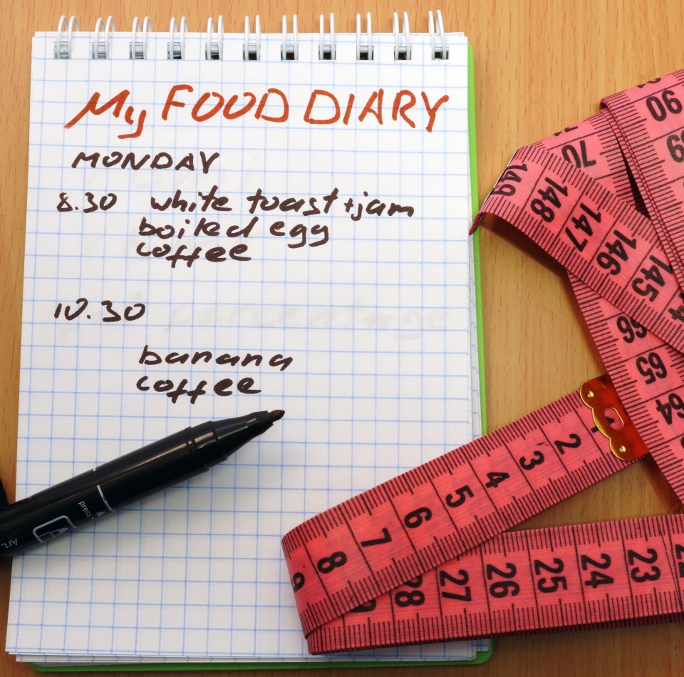 Writing down everything you eat could help you lose weight