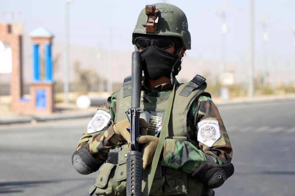 A Taliban fighter pictured in Kandahar, Afghanistan on August 14