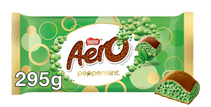 Nestlé's Aero Peppermint block bar is three times larger than the Aero sharing bar