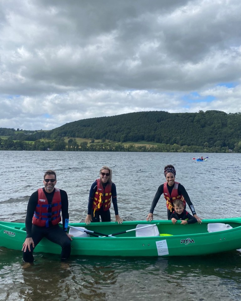 The trio took advantage of time out from the studio to enjoy the Lake District