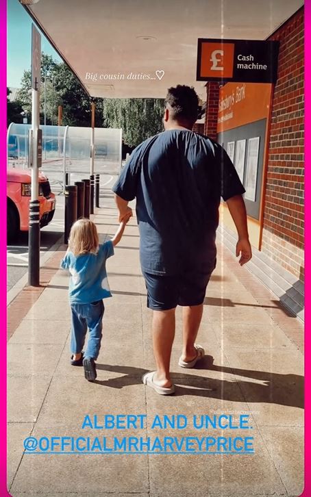 Katie shared a sweet new snap of eldest son Harvey