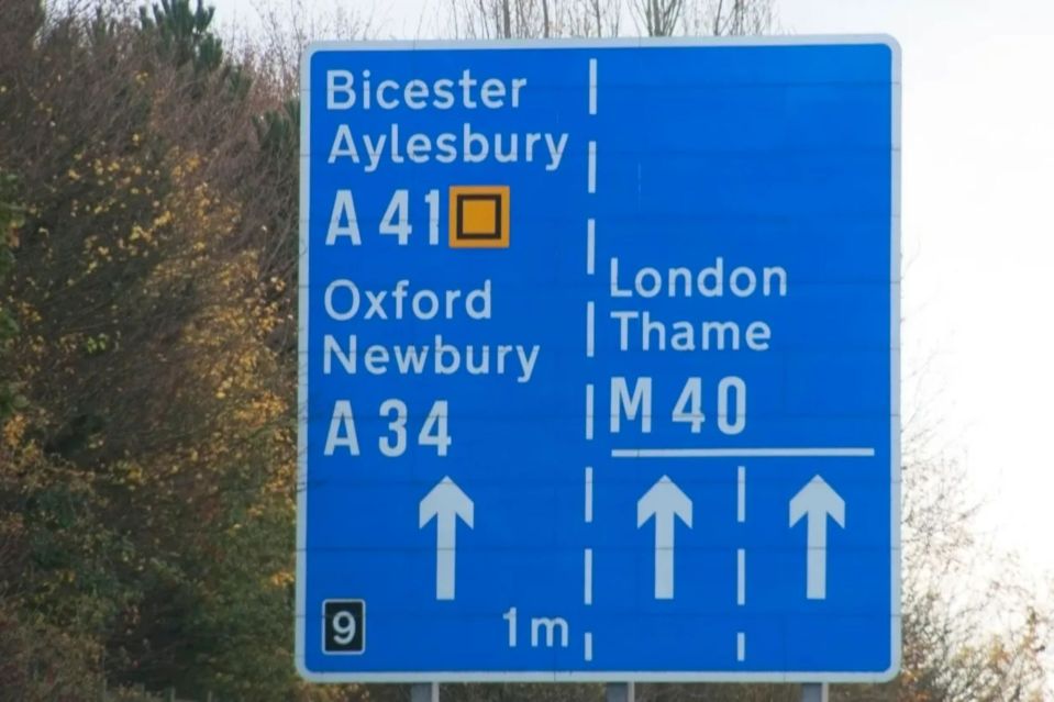 Blue road signs have different meanings depending on their shape