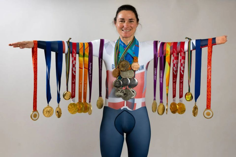 Richard's wife Sarah Storey is one of the most decorated Paralympians of all time