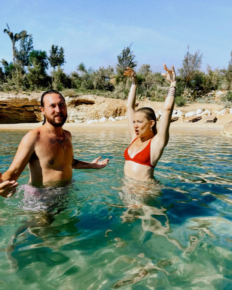 Kate Hudson with her musician partner Danny Fujikawa