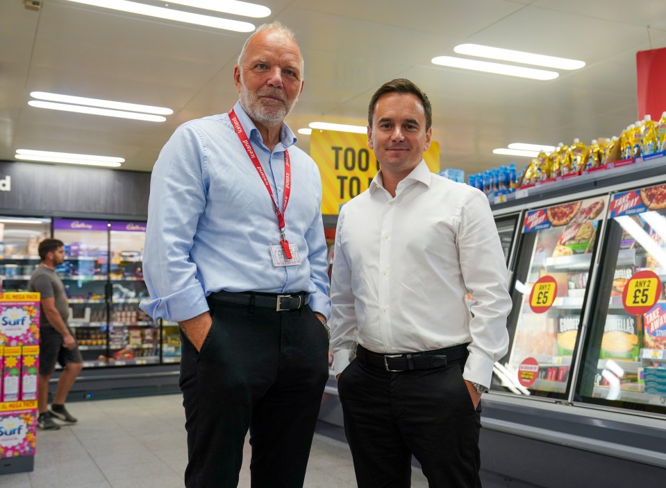 Paul Cowley, Director of Rehabilitation, above with Iceland Boss Richard Walker, runs Iceland’s unique Second Chance scheme