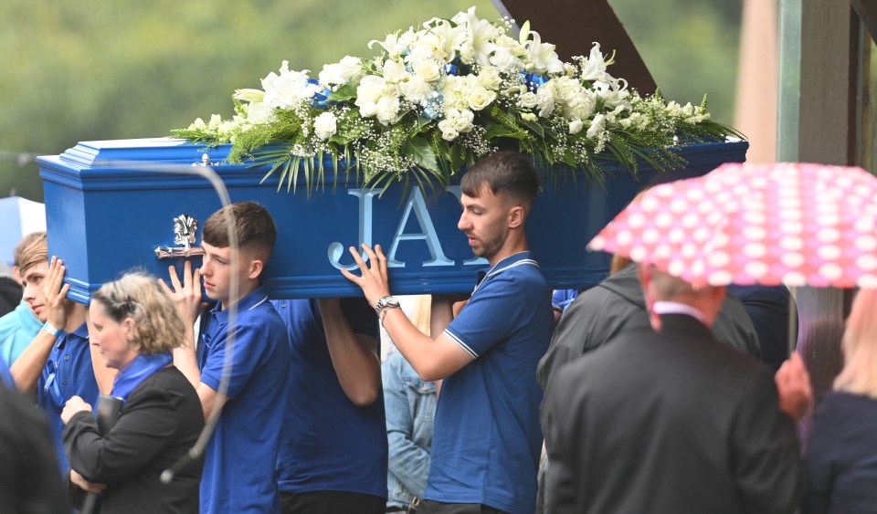 Devastated brother Zak was a pallbearer for his little borther