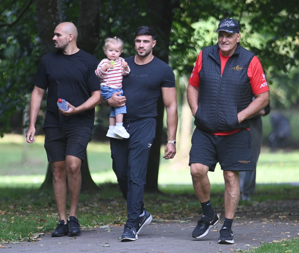 Tommy brought along his brother Roman and their dad John