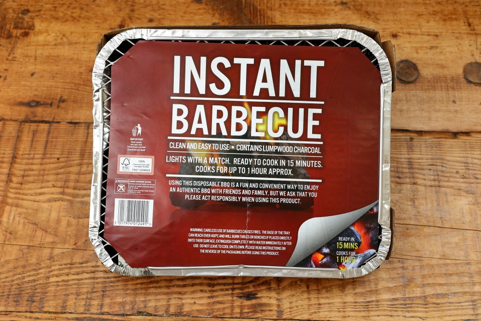 This disposable BBQ costs £4