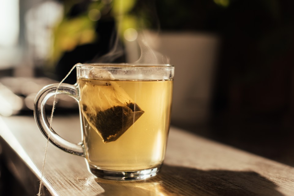 Hot drinks like tea raise your body's internal temperature