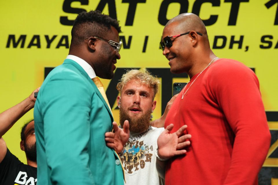 Francis Ngannou separated by Jake Paul ahead of Renan Ferreira fight