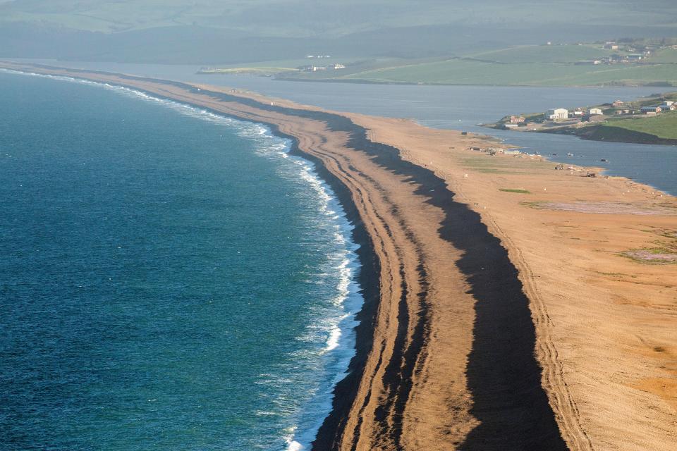 Chesil Beach is the longest stretch of shoreline in the UK