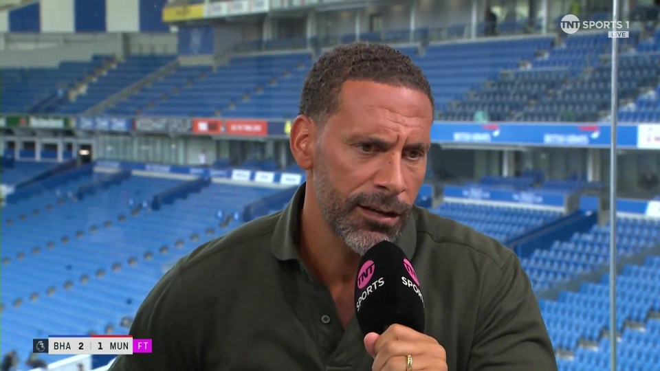 Rio Ferdinand slammed Antony for his attempted tackle before Brighton's winner