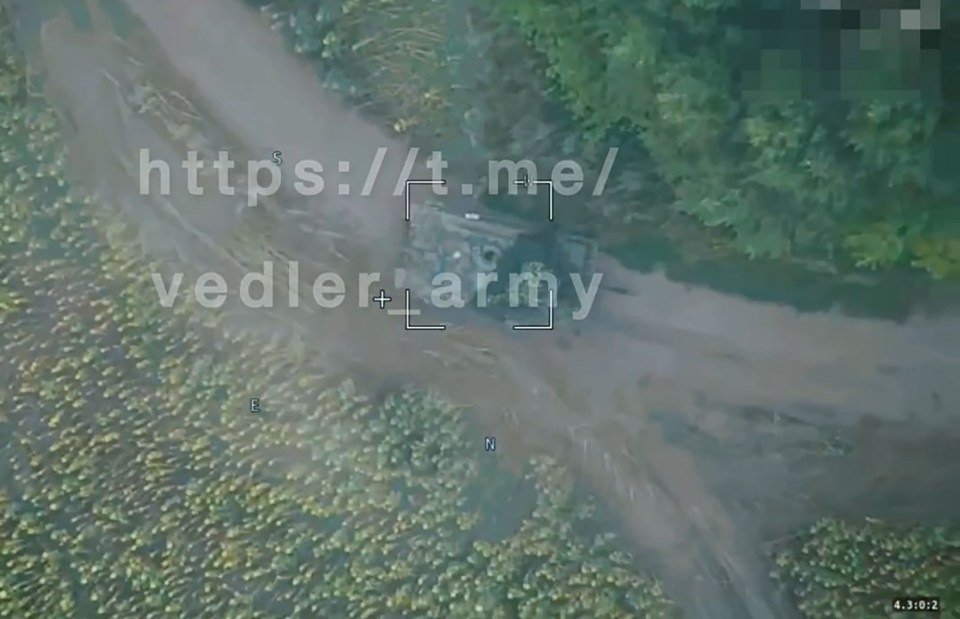 an aerial view of a field with the website //t.me/ vedler army