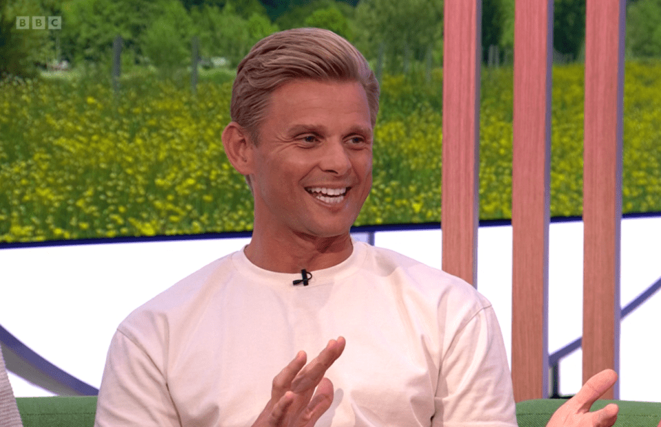 TV presenter Jeff Brazier appeared on The One Show on Wednesday evening