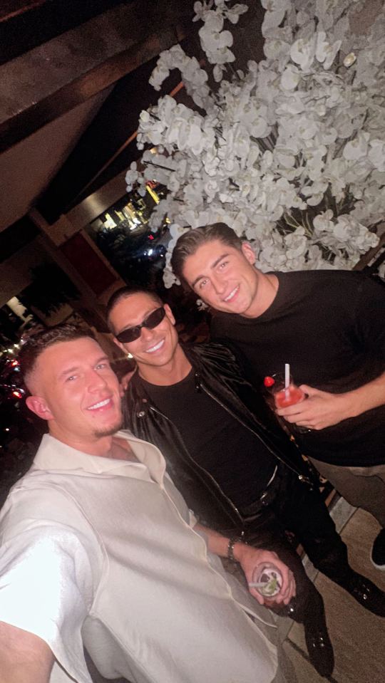 Sean Stone and Joey Essex rekindled their friendship at swanky eatery Sheesh