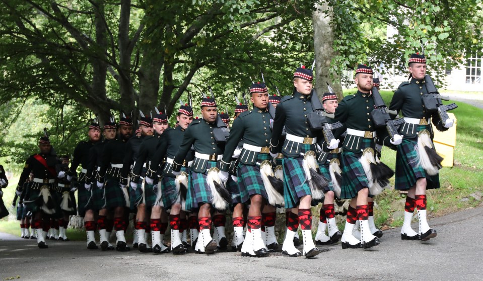 The royal guard of honour procession