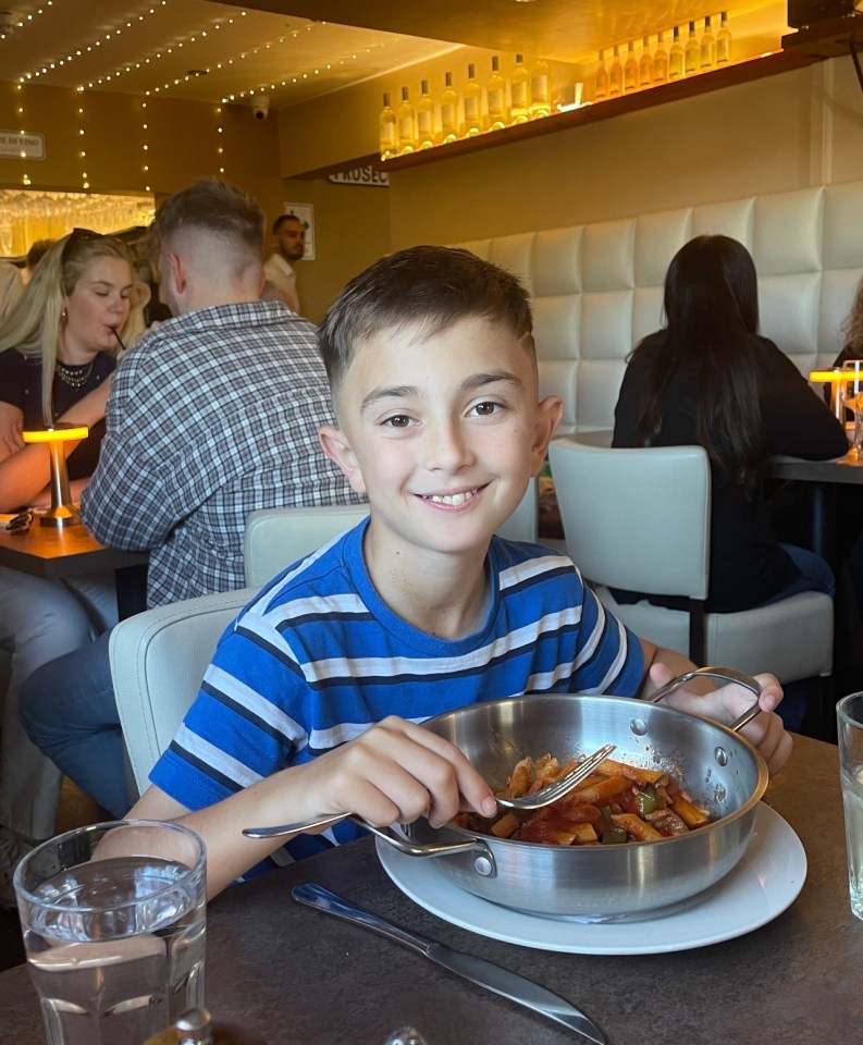 Oliver Goss eats much more than your average 11-year-old