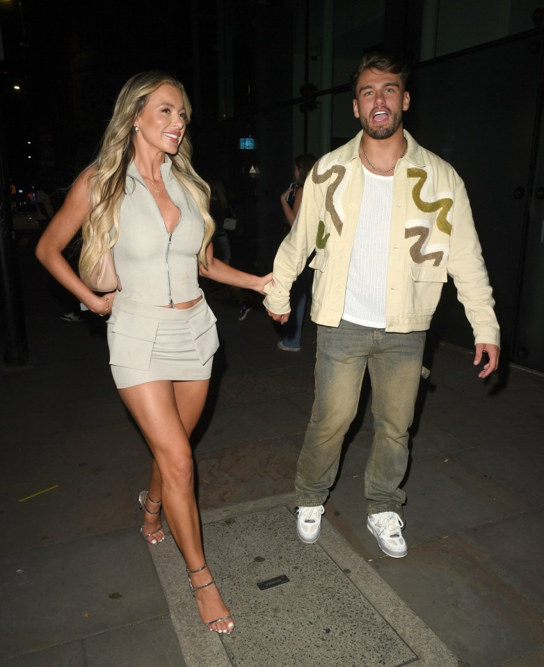 Love Island's Jacques O’Neill put on a romantic display with Stephen Bear's ex as the pair stepped out for a date night