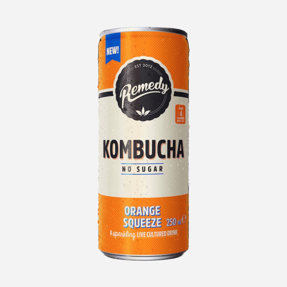 Remedy Kombucha, £1.53 per can, remedydrinks.co.uk