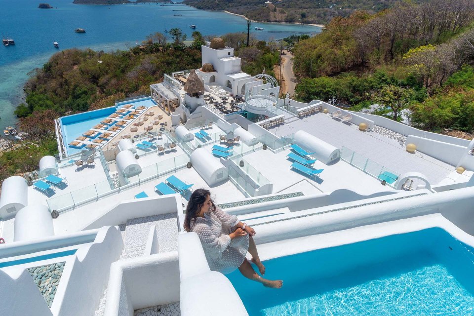 A hotel resort in Bali is said to be just like Santorini