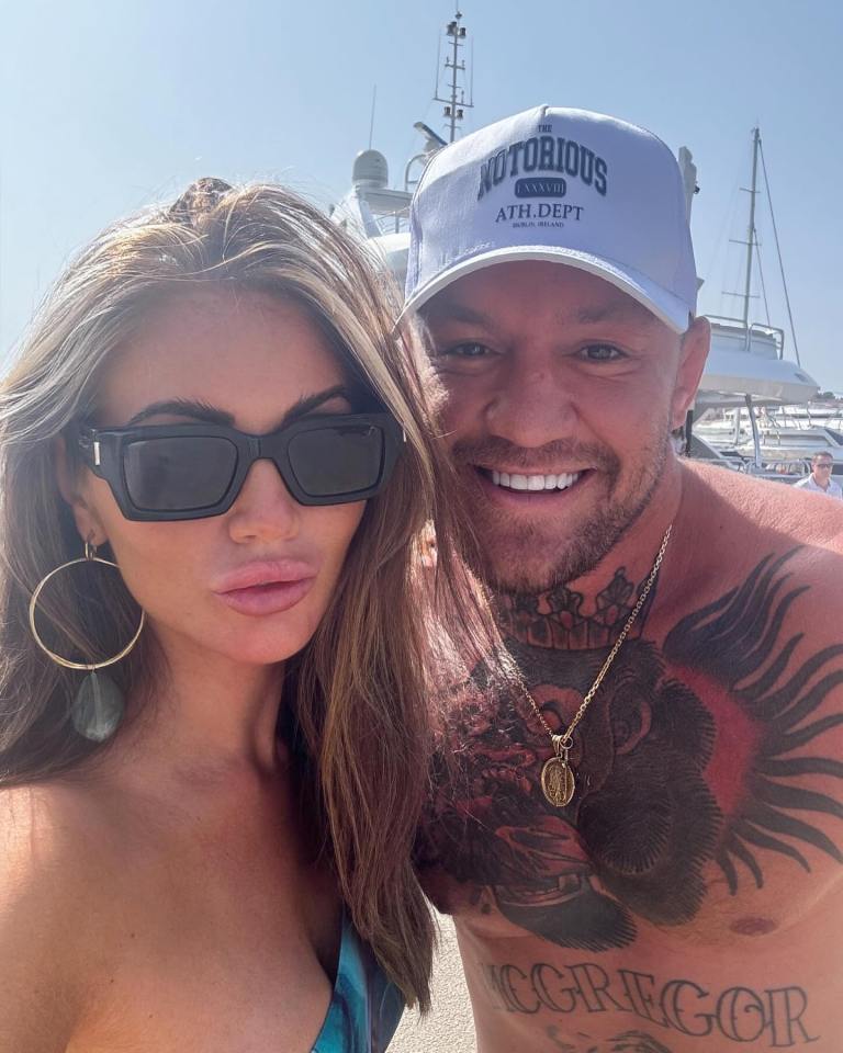 Amy couldn't resist grabbing a selfie with Conor McGregor