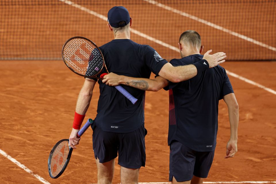 He and Dan Evans had put in a valiant effort to make it this far in the Men's Doubles