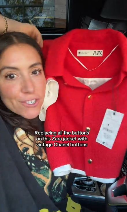 Alexis bought a 'red blazer' from Zara and gave it an instant upgrade