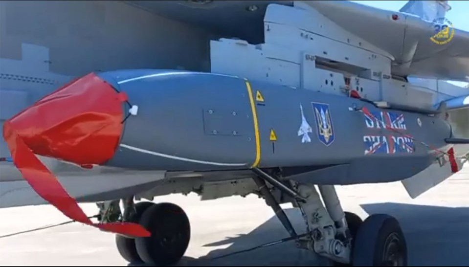 Ukraine shows the release of a British-supplied Storm Shadow missile from its Su-24 supersonic attack warplane for the first time