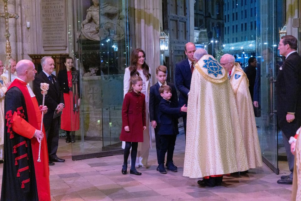 Prince George took a natural 'leadership' role at Kate's Together at Christmas event in December