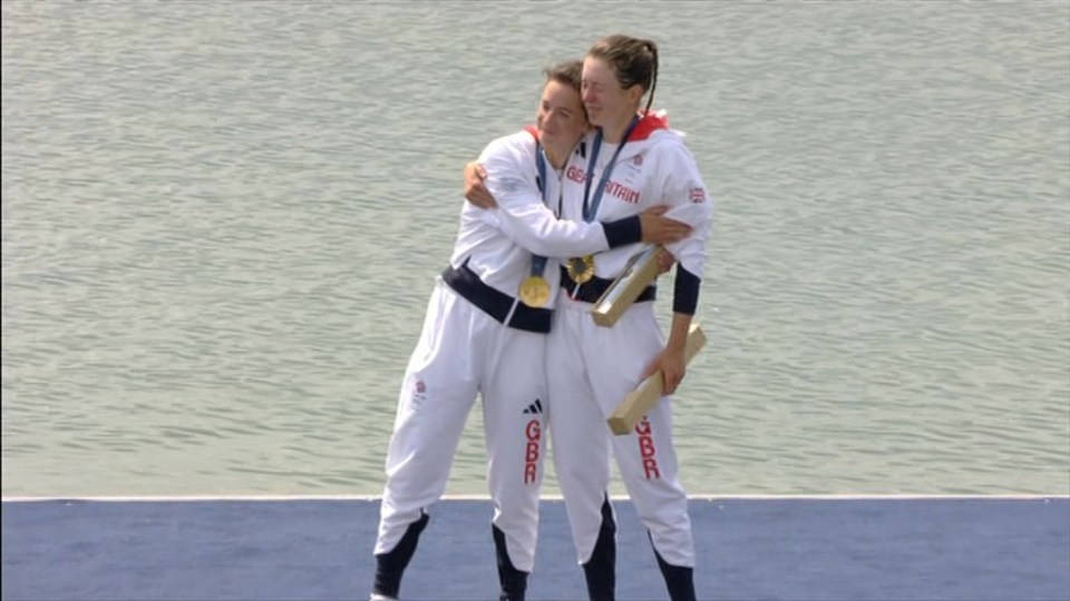 After banishing their ghosts from the Tokyo games, a jubilant Grant and Craig held hugged on the podium