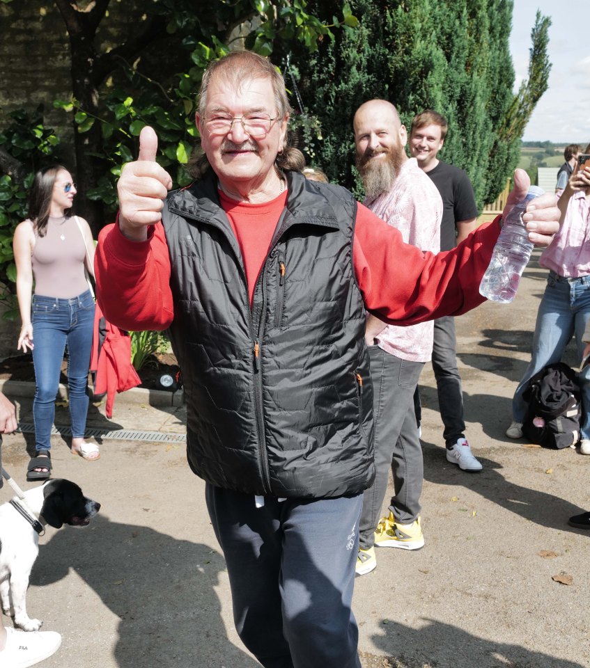 Show star Gerald gave the boozer a thumbs up