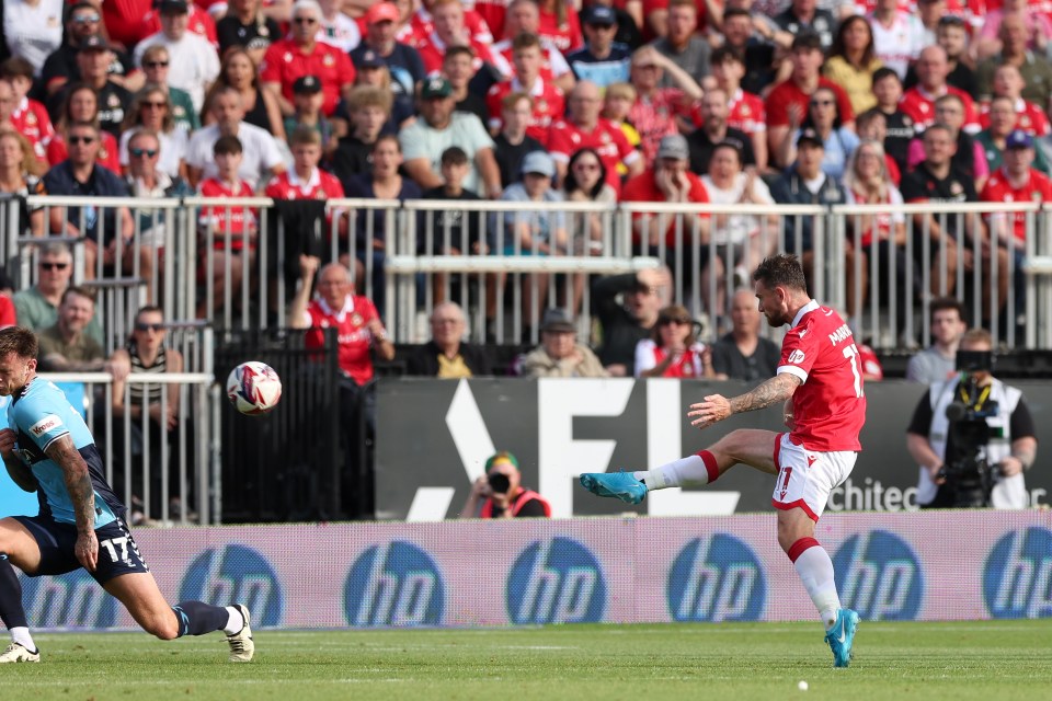 Jack Marriott scored a spectacular goal against Wycombe