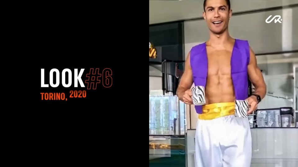 The final picture was Ronaldo dressed as Aladdin