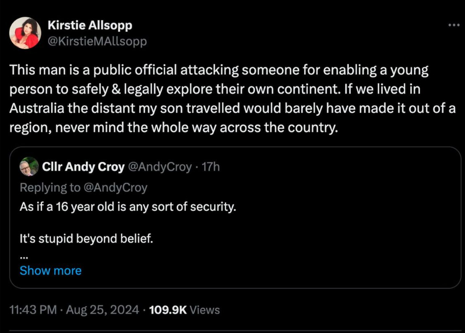 a screenshot of a tweet by kirstie allsopp