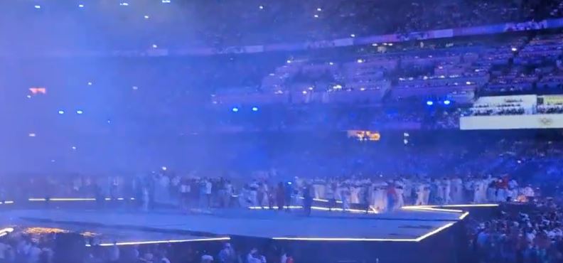 Olympics closing ceremony descended into chaos after athletes invaded the stage